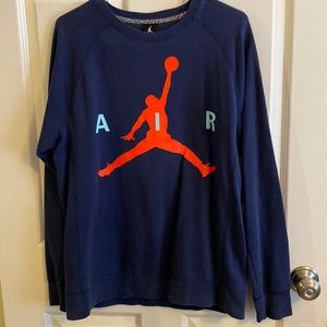 Navy Jordan Crewneck